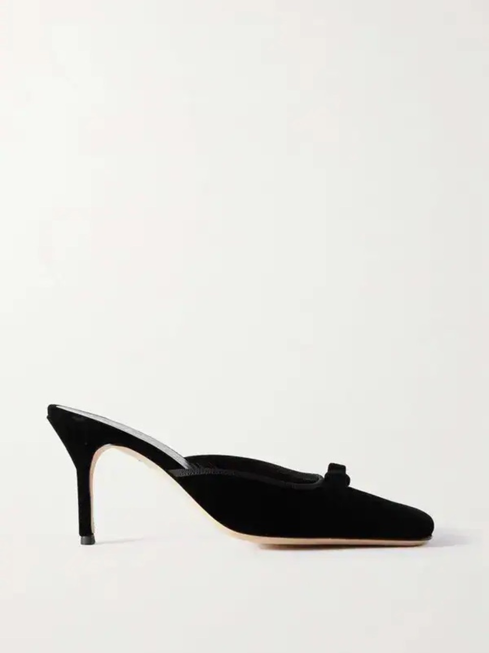 Staud Karine Black Velvet Heel size 38.5